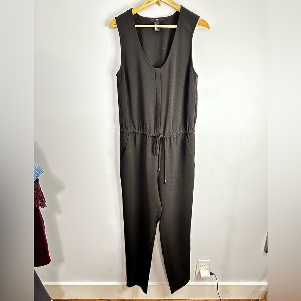 Black h&m snap front jumpsuit / romper